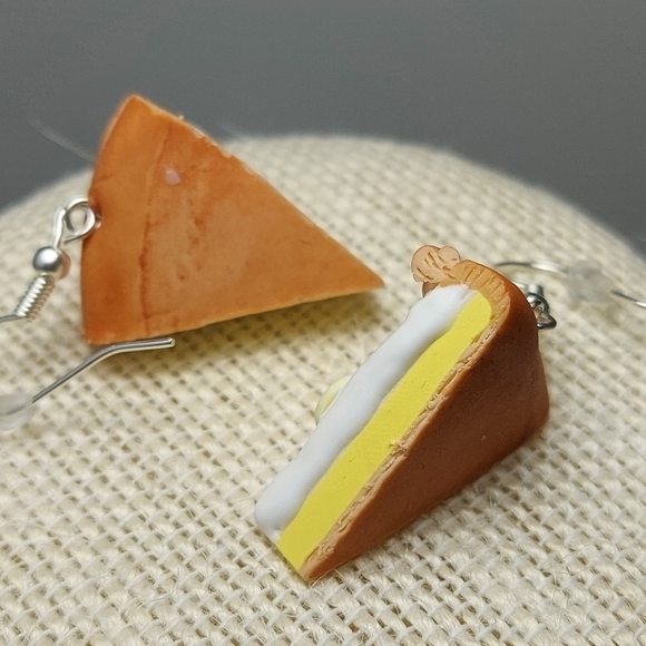 Banana Cream Pie Earrings - Picture 5 of 6